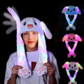 LED Moving Ear Muff Plush Cap For Kids Hat Rabbit Earmuff Soft Warm Plush Cap for Kids | Cute Winter Hat for Boys & Girls Stuffed Toy Random Color TikTok Tranding Earmuff