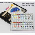 Pack of 24/12 Acrylic Color Paint Set Premium Quality Paints Color 3ml Colors