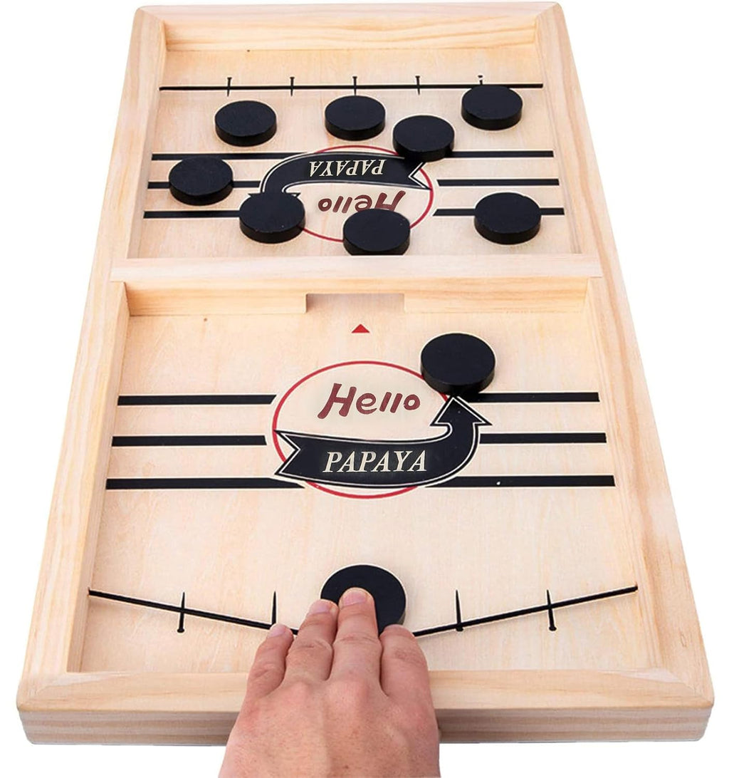 Large Pucket Game For Kids and Adults High Quality Board Full size Pucket Game Wooden Pucket Big Size Pucket Board Toy