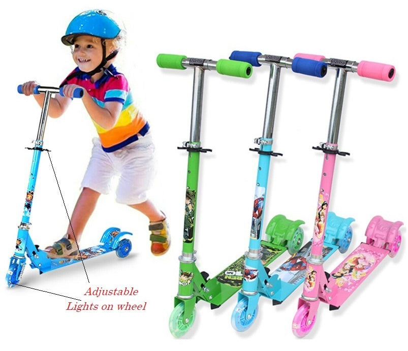 Scooty For Kids Adjustable 3 Wheel Kick Scooter Gifts For Toddlers Children Boys Girls